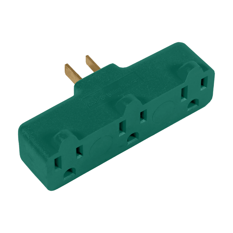 15 amp, 120v Cobra Head Triple Adapter