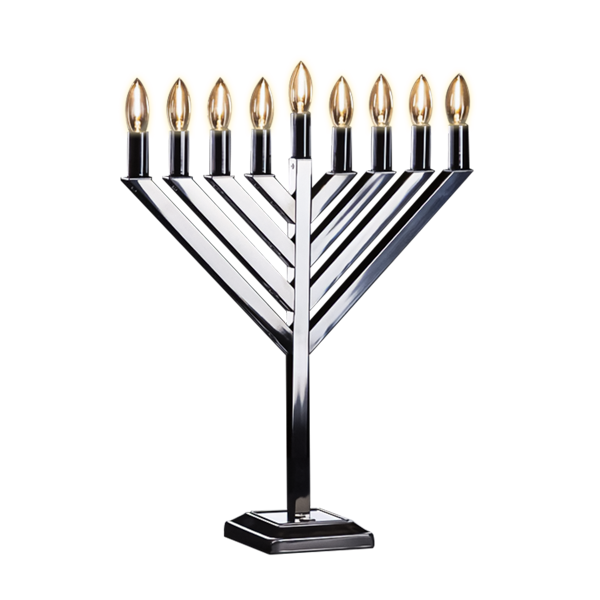 LED Chrome Menorah