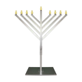 Dekra-Lite Aluminum-Brushed Menorah