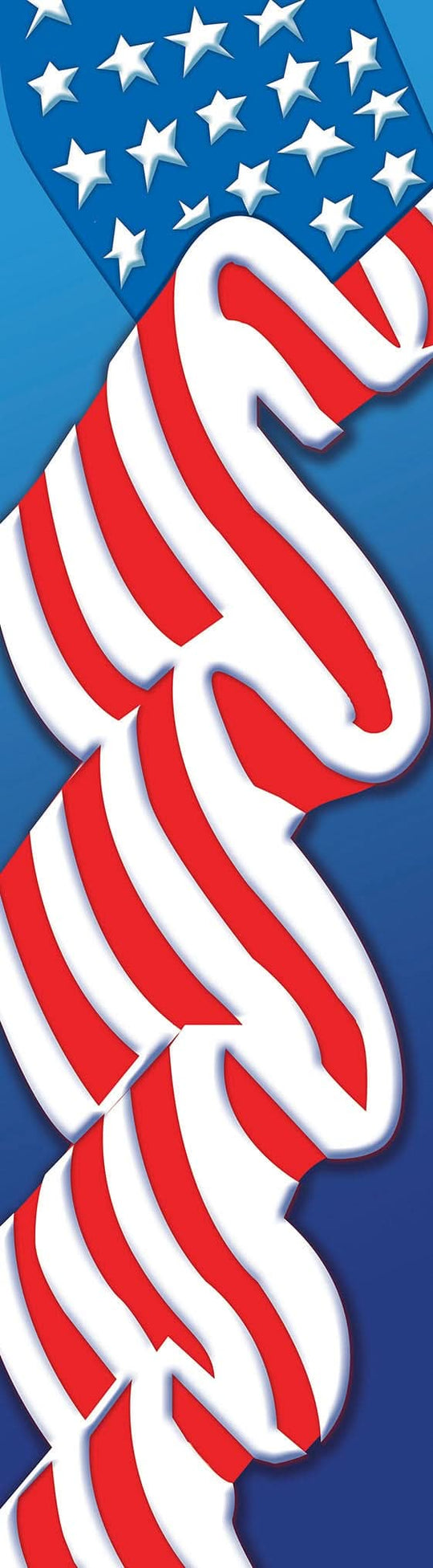 American Flag Single Vinyl Banner