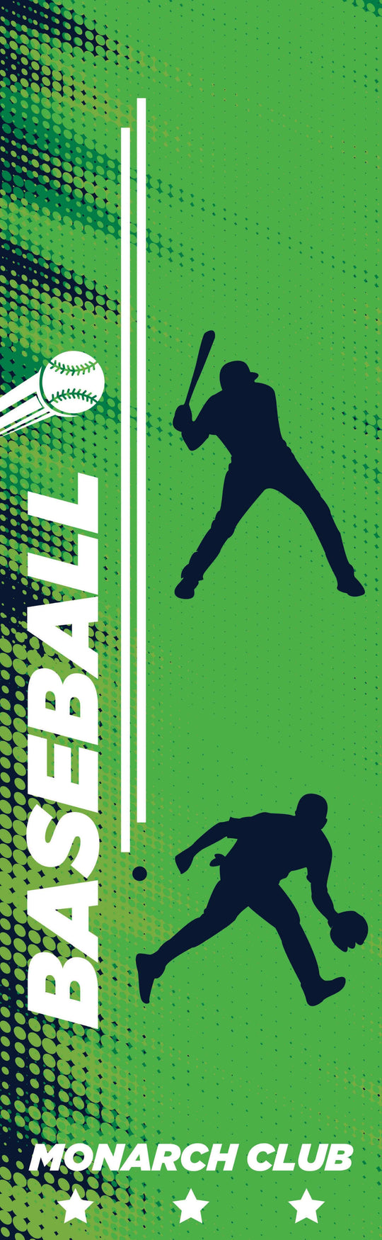Baseball Single Vinyl Banner
