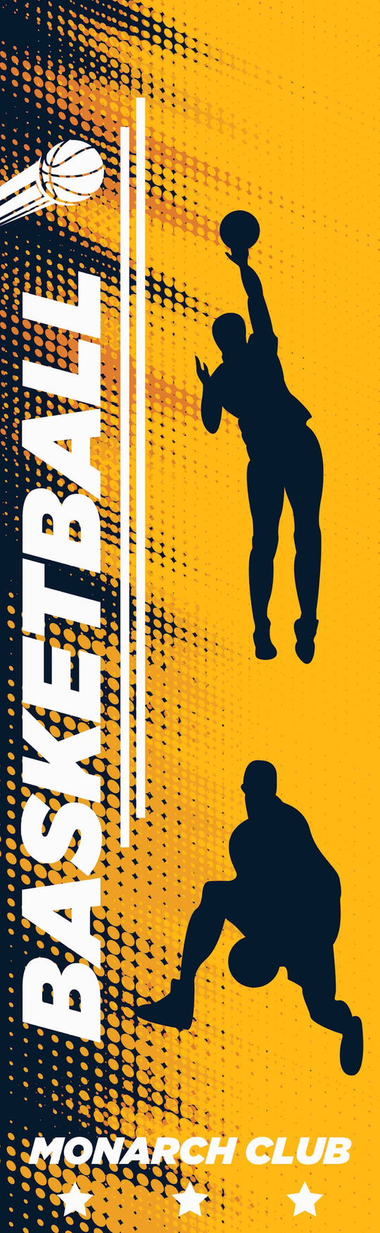 Basketball Single Vinyl Banner
