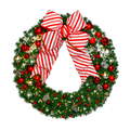 Dekra-Lite Pre-Decorated Candy Cane Wreath