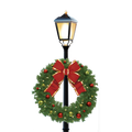 Dekra-Lite Center Mount Bow Wreath Lamppost Silhouette