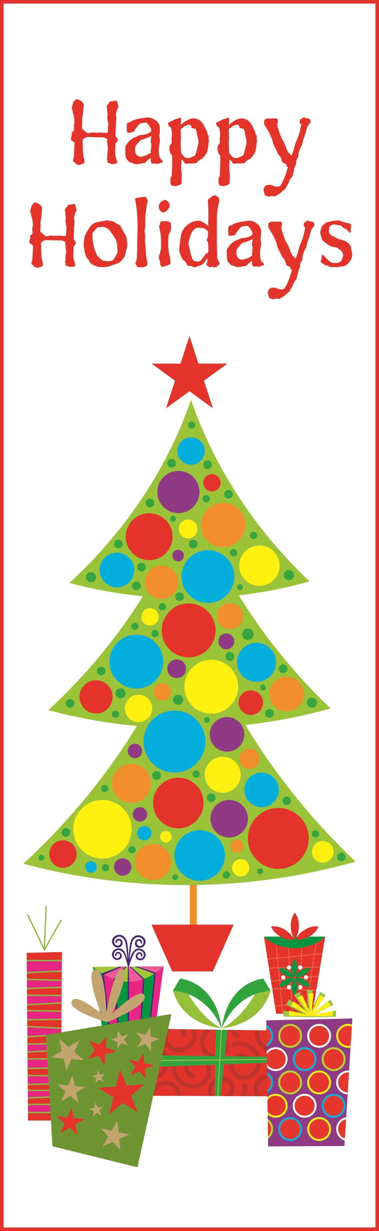 Christmas Morning Single Vinyl Banner