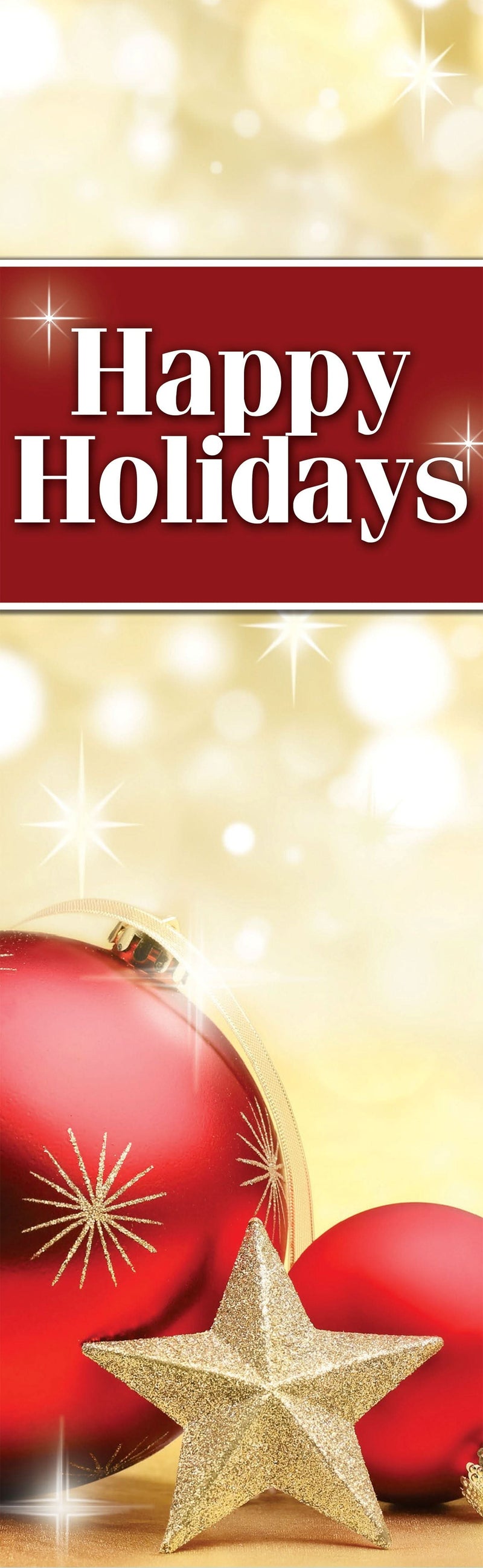Christmas Shimmer Single Vinyl Banner