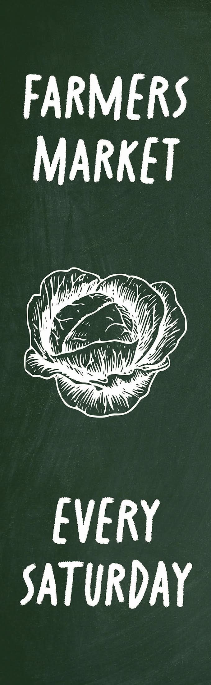Farmers Market - Cabbage Single Vinyl Banner