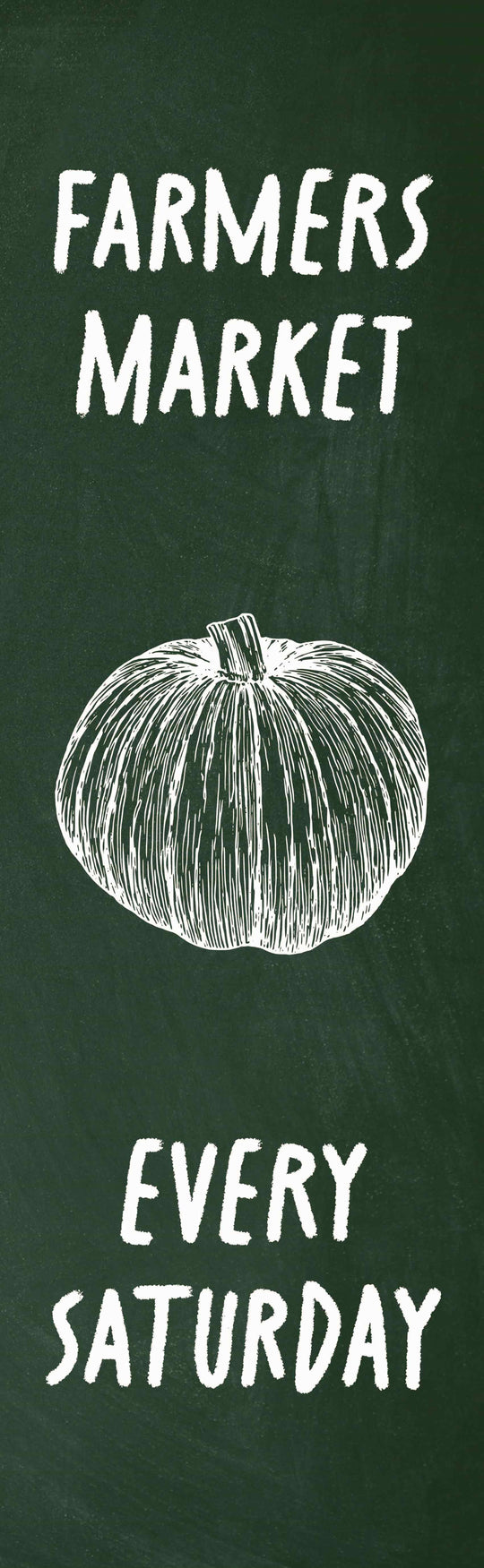 Farmers Market - Pumpkin Single Vinyl Banner
