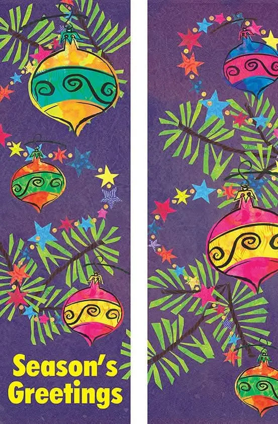 Festive Ornament Double Vinyl Banner Set