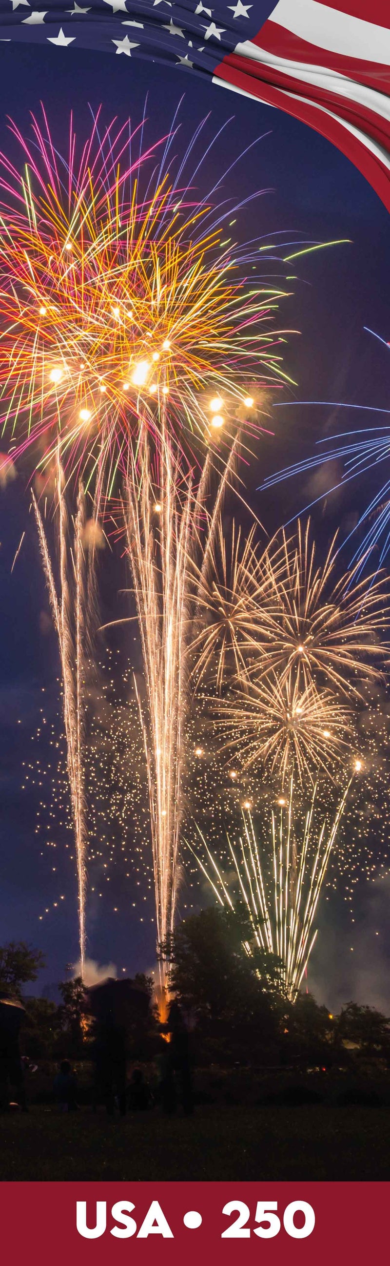 Fireworks Celebration Single Vinyl Banner