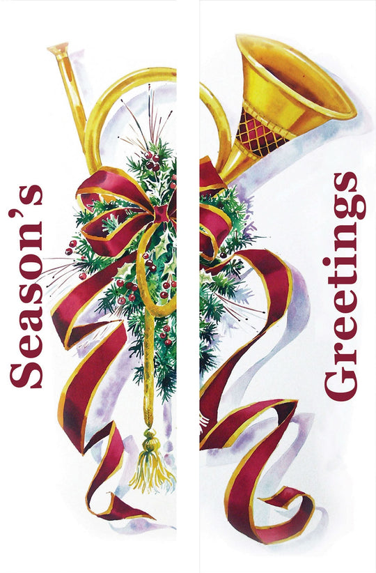 French Horn Bow Double Vinyl Banner Set