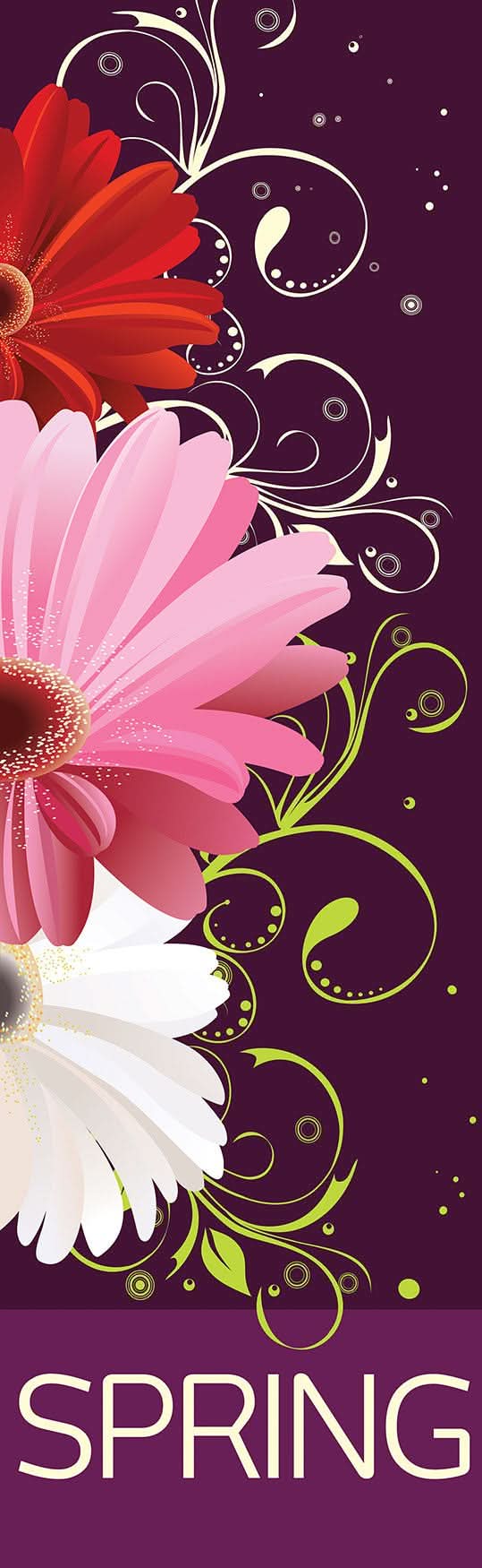 Gerber Daisies Single Vinyl Banner