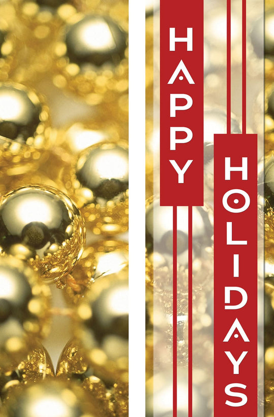 Golden Spheres Double Vinyl Banner Set