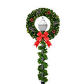 Lamppost Silhouette Wreath
