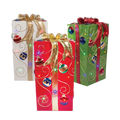 Dekra-Lite Lit Fiberglass Gift Box with Ornament Design