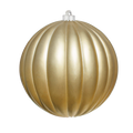 Dekra-Lite Matte Ribbed Gold Ornament
