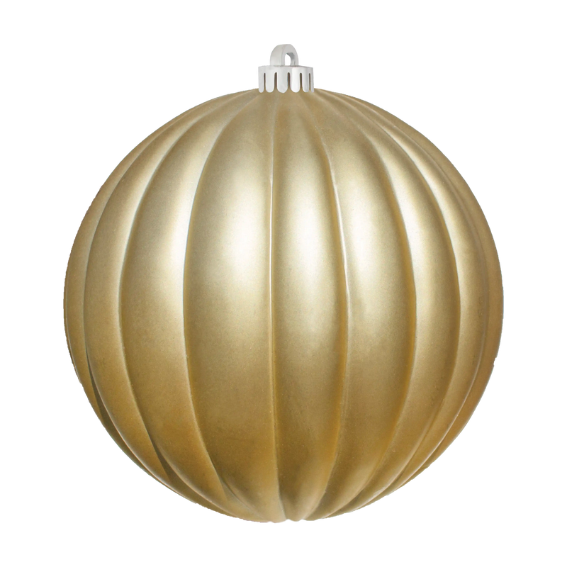 Matte Ribbed Ornaments