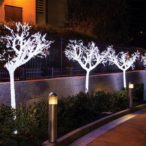 Acrylic Acacia Tree w- Cool White LED Lights
