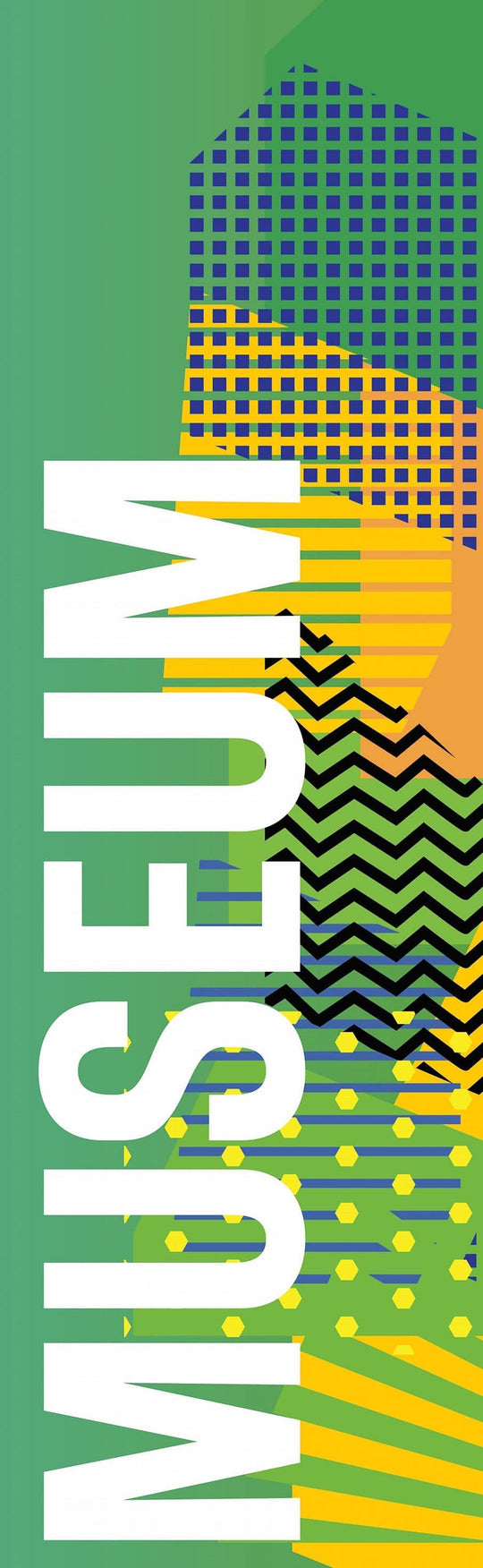 Modern Art Musuem - Green Single Vinyl Banner