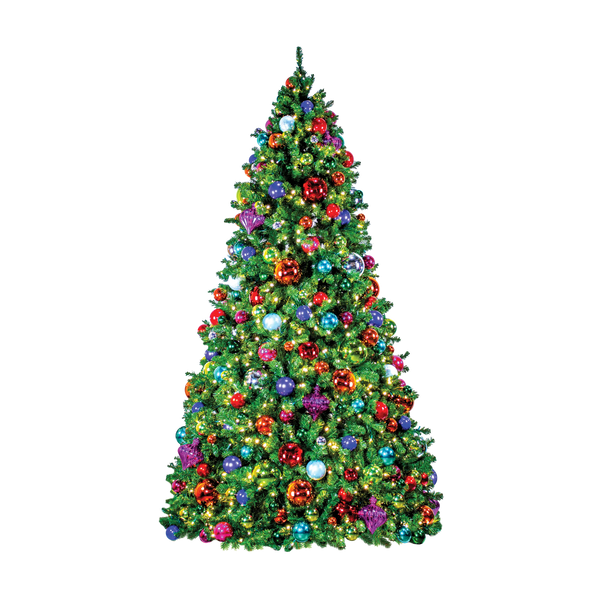 Multicolor Pop Pre-Decorated Trees