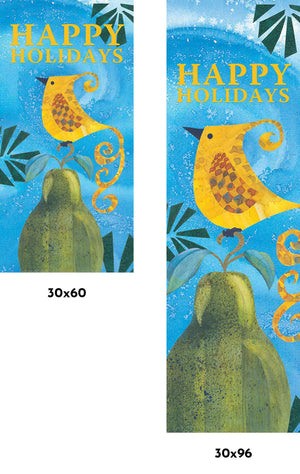 Partridge & Pear Single Vinyl Banner