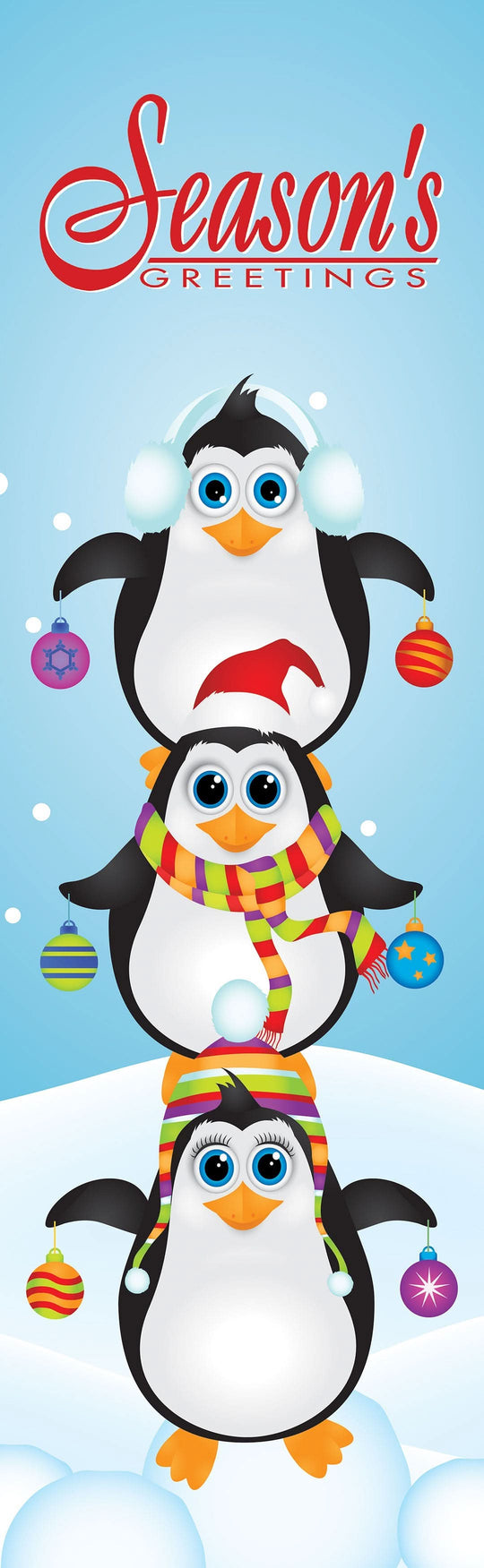 Penguins Single Vinyl Banner