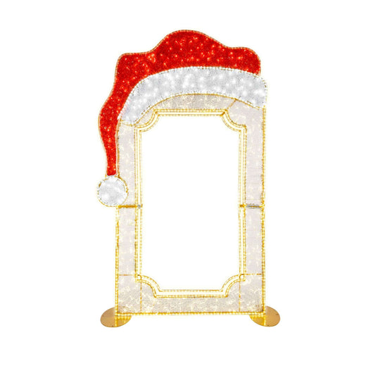 Photo Frame with Santa Hat Topper