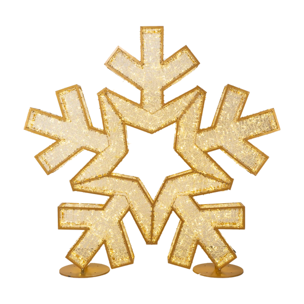Decorative Regal Snow flakes light fixture on a clear background