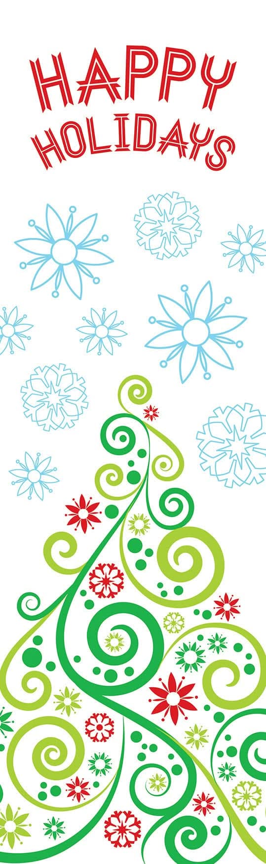 Ribbons Single Vinyl Banner