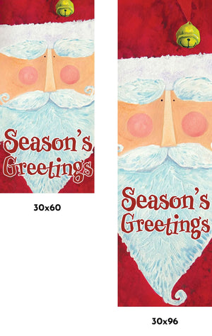 Santa Claus Single Vinyl Banner