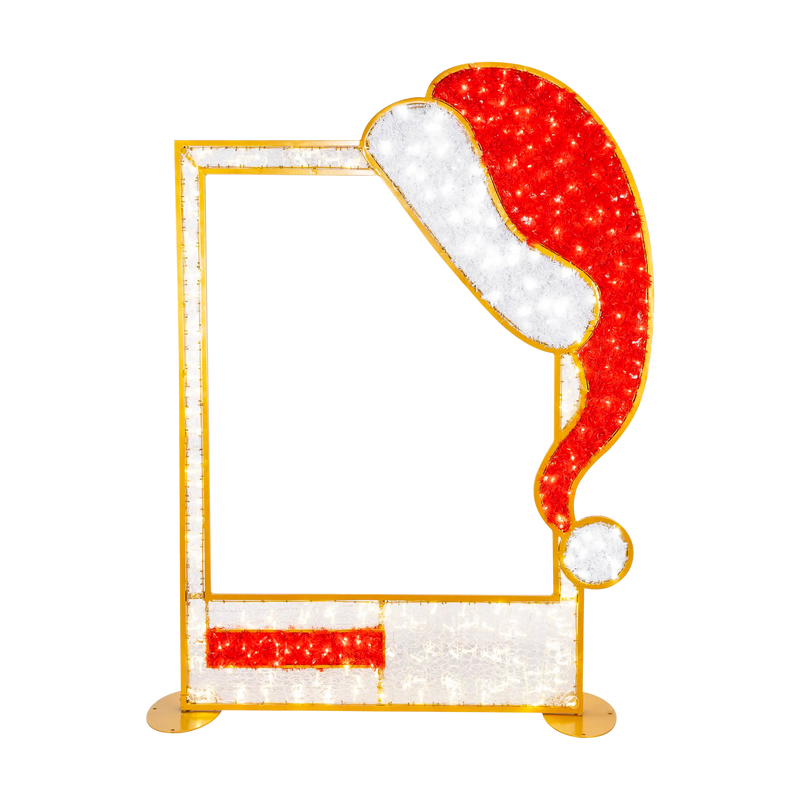Santa Hat Illuminated Polaroid Frame