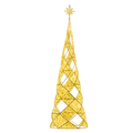 This Shinto Tree decoration is featuring a clear silicone netting that cascades over the tree in a voluminous way. Warm white mini lights are woven throughout the netting, creating a sparkling and diffused light effect. This clean and modern design gives the tree a soft, ethereal glow.