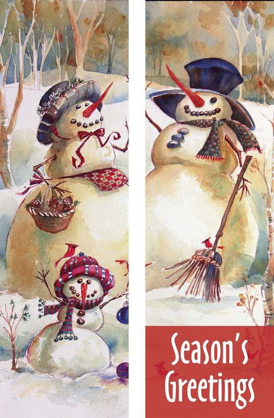 Snow Family Double Vinyl Banner Set