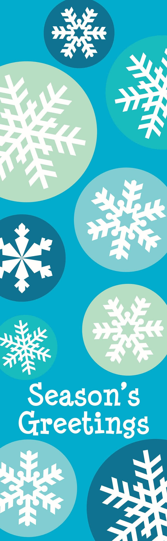 Snowflake Dots Single Vinyl Banner