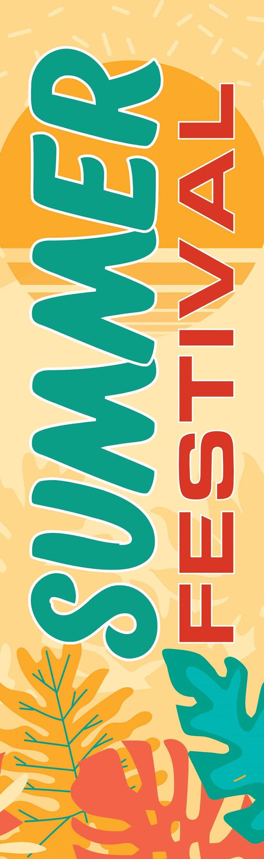 Summer Festival Single Vinyl Banner