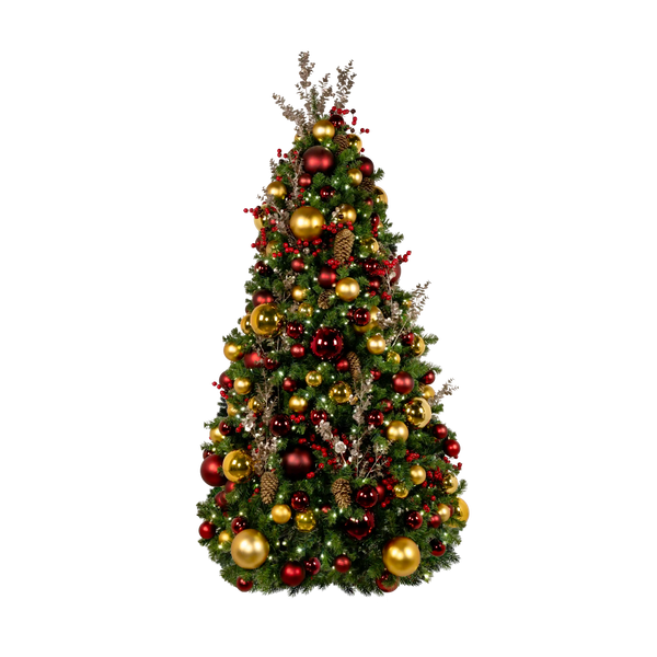 Traditional Tidings Pre-Decorated Trees