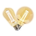 Dekra-Lite Tinted Globe & Edison Vintage LED Bulbs with 4 LEDs