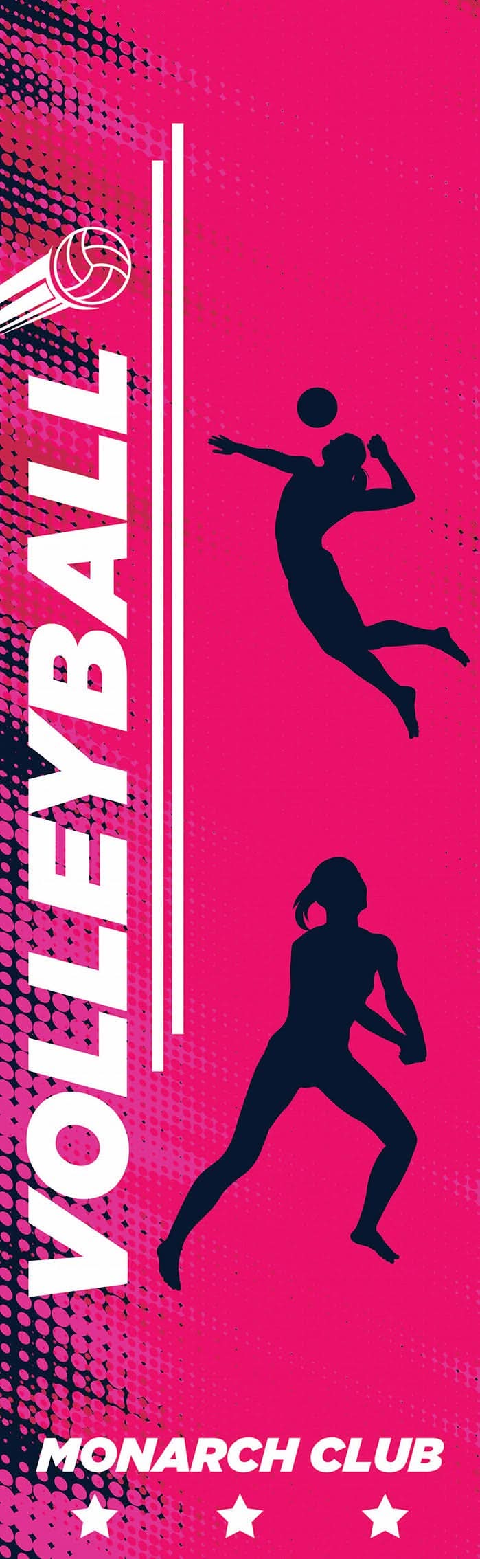 Volleyball Single Vinyl Banner
