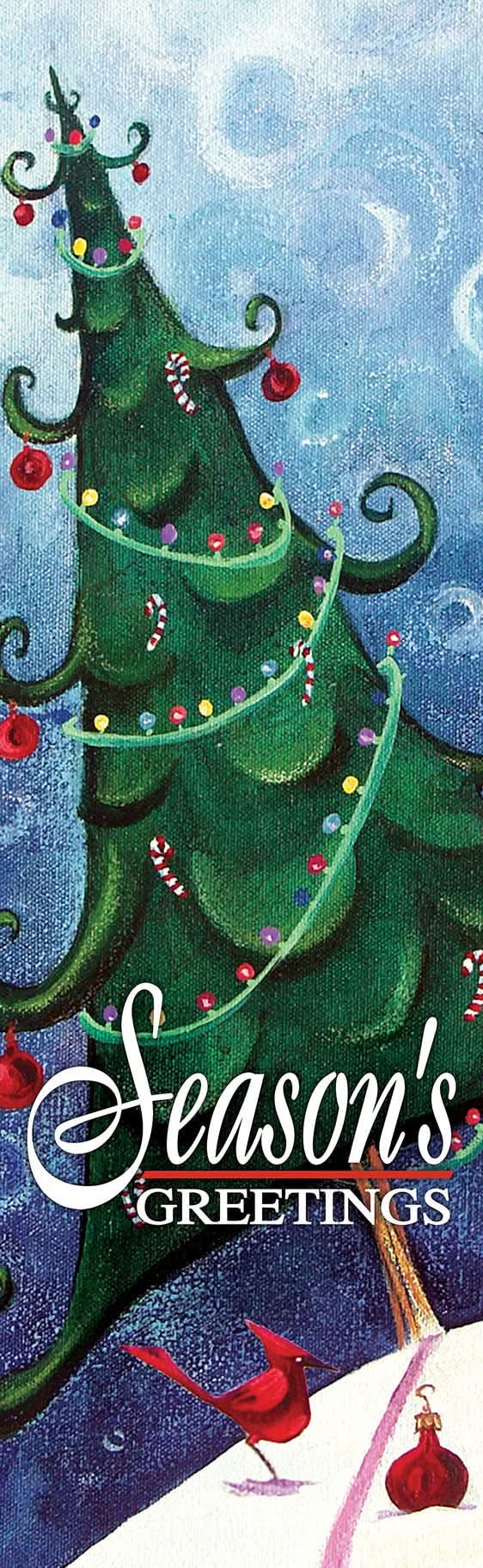 Whimsical Tree Single Vinyl Banner