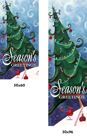 Whimsical Tree Single Vinyl Banner
