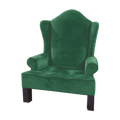 Dekra-Lite Red Wing Back Santa Chair - Green