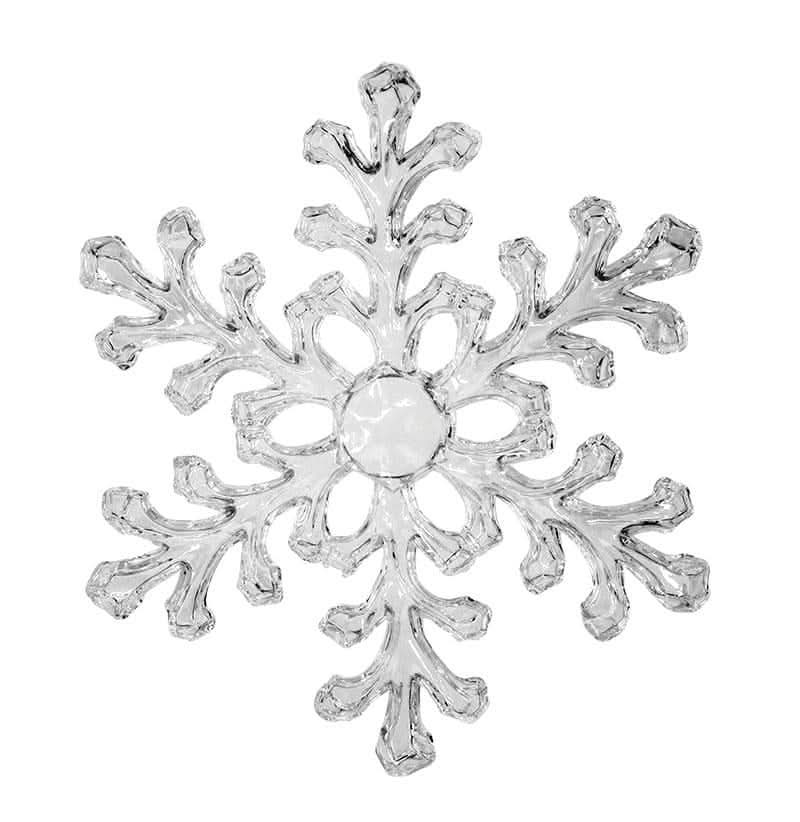 Crystal Gloss Acrylic Snowflake