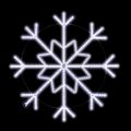 Dekra-Lite Brilliant Snowflake LED Ropelight Pole Mount