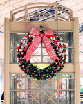 Dekra-Lite Pre-Decorated Candy Cane Wreath Display