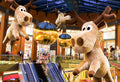 Dekra-Lite Hanging Irkutsk Inflatable Reindeer Mall Display