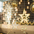 Dekra-Lite Hanging Limal Stars Close-Up