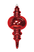 Dekra-Lite Mercury Finial Red Ornament 13