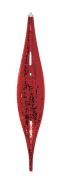 Dekra-Lite Mercury Oval Drop Red Ornament