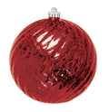 Dekra-Lite Mercury Round Swirl Red Ornament