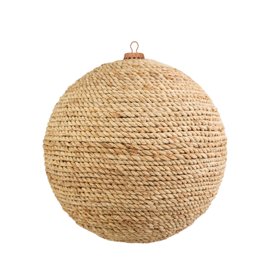 Burlap Round Ornaments